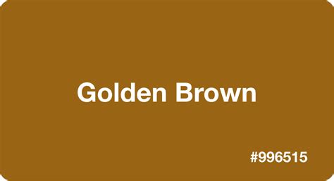 gold brown colour code