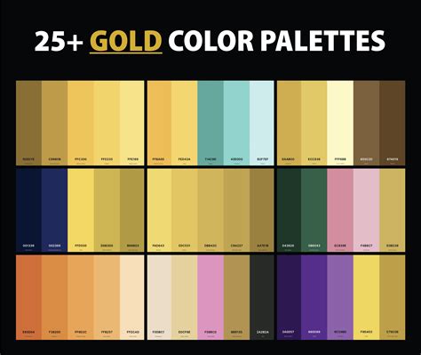 golden colour combination code