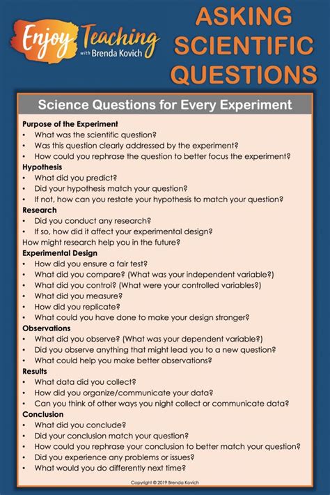 good questions for science experiments