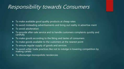 goods responsibility