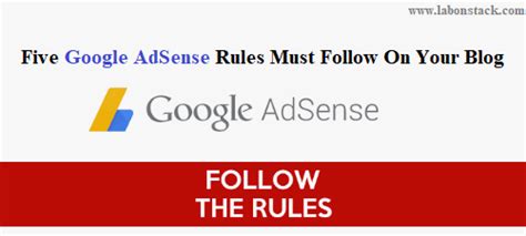 Google Adsense Rules