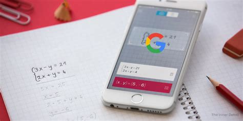 google app to solve math problems