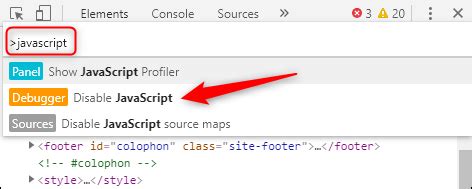google chrome ios disable javascript