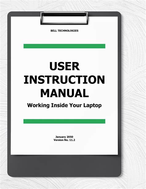 google docs instruction manual template