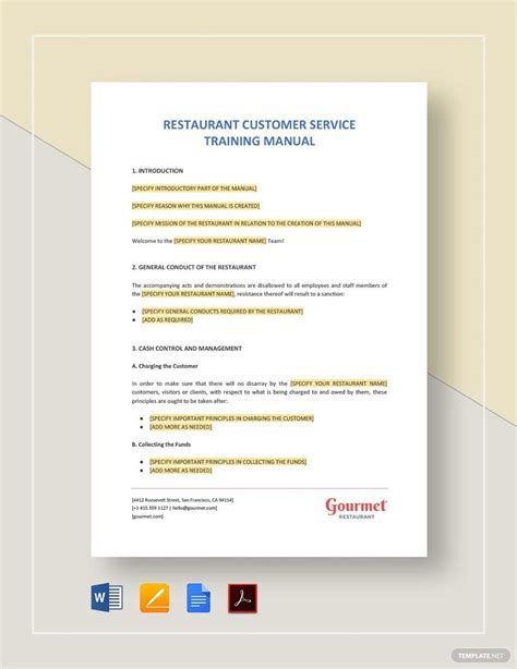 google docs training guide template