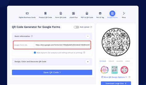 google forms rsvp qr code