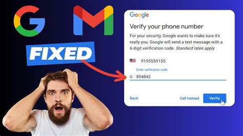 google gmail verification code not working