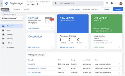 Google Tag Manager Tags interface