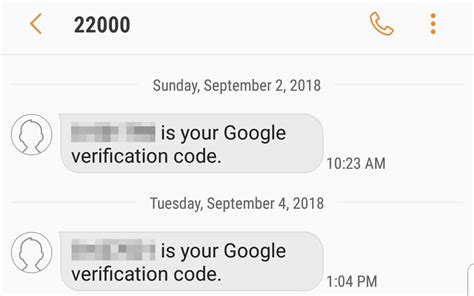 google verification code text scam