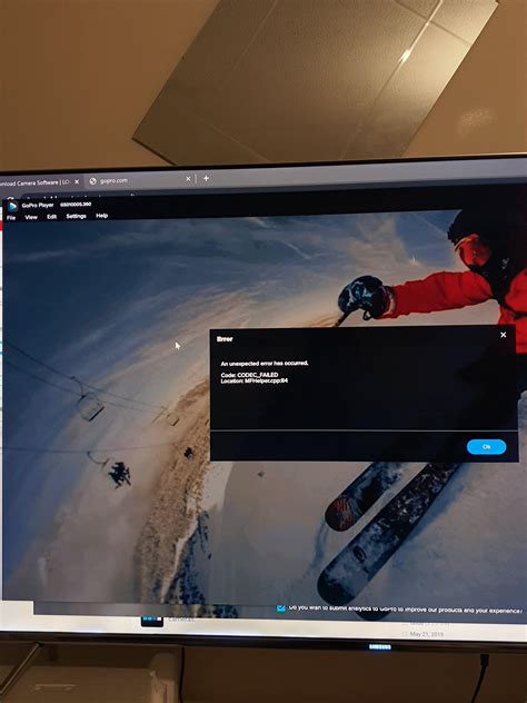 gopro player not working