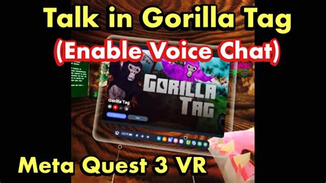 gorilla tag mic not working quest 3
