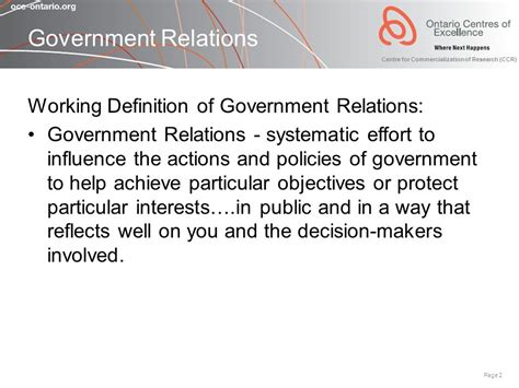 government relations definition