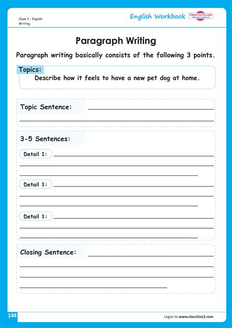 grade 3 paragraph writing examples
