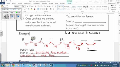 grade 5 pattern rules