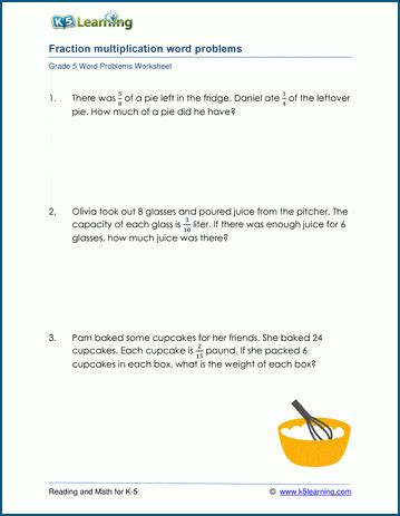 grade 5 word problems with answers