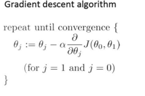 gradient descent algorithm formula
