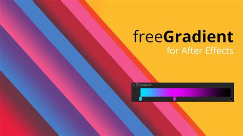 gradient editor after effects