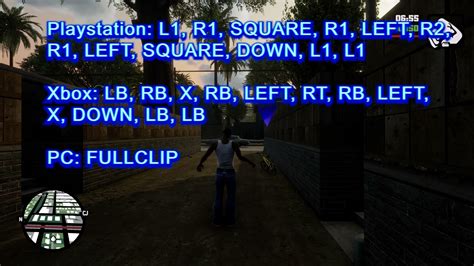 grand theft auto san andreas infinite ammo cheat code