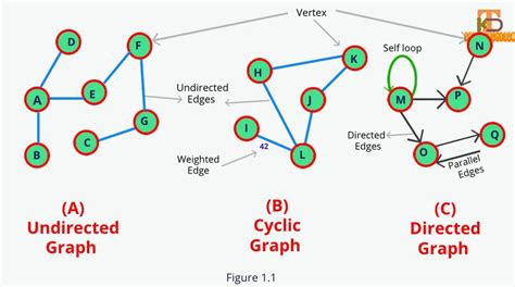 graph terminology in data structure with examples