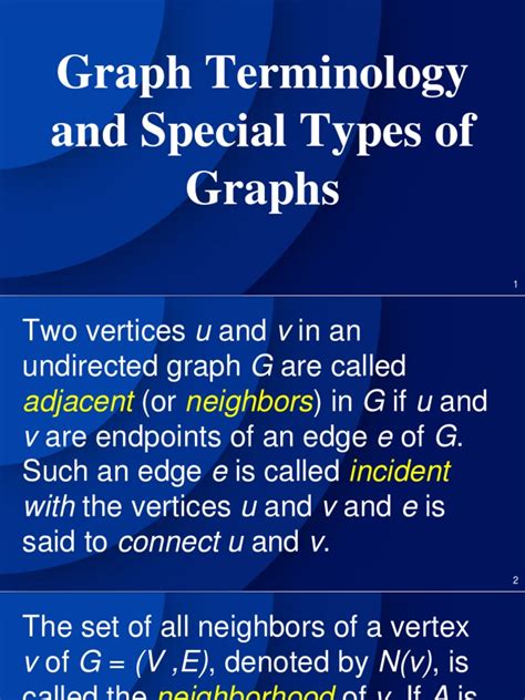 graph terminology with examples pdf