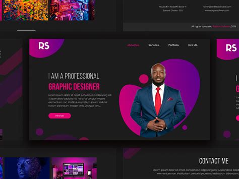 graphic design portfolio examples website