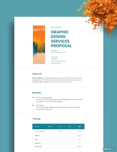 graphic design proposal examples
