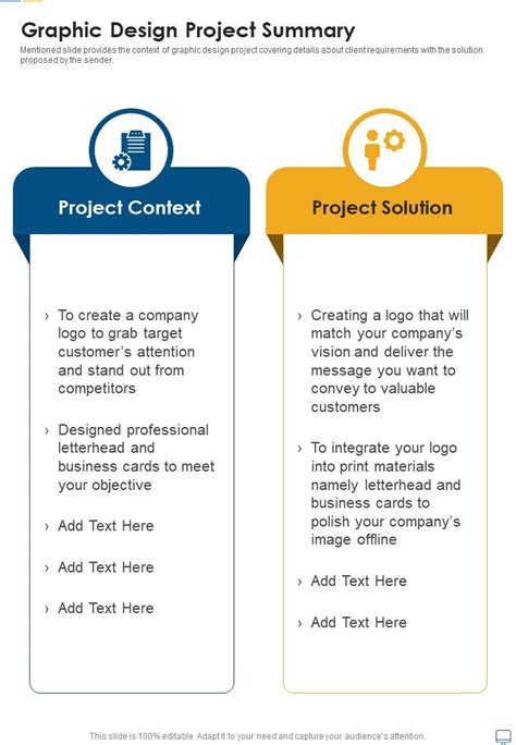 graphic design summary examples