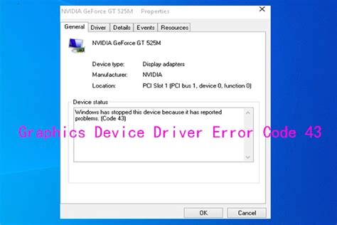 graphics device driver error code 43 windows 10