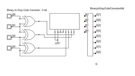 gray to binary code converter pin diagram