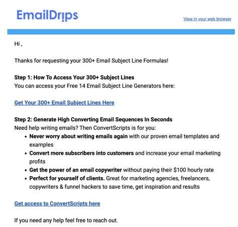 great work email example