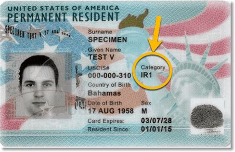 green card category code
