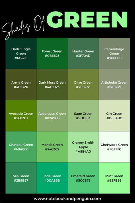 green leaf colour hex code