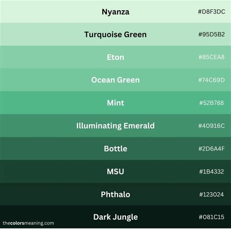 green tone color code