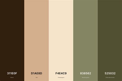 greenish brown hex code