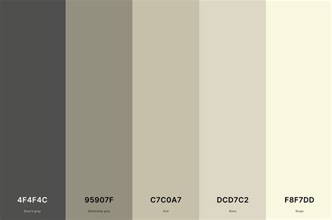 grey cream color code