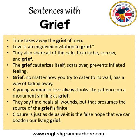 grief stricken make sentence