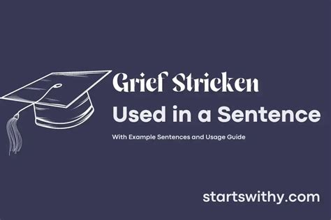 grief stricken used in a sentence