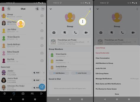 group chat settings android