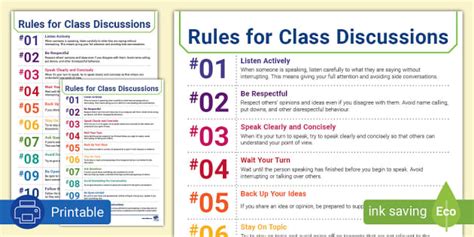 group discussion rules for students