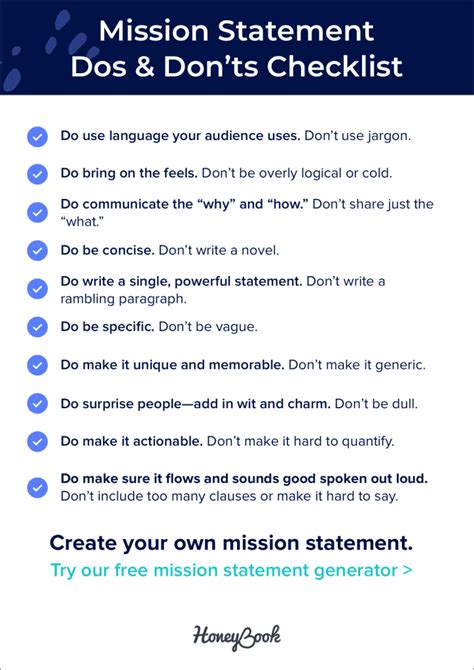 group mission statement examples