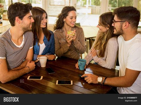 Group of friends talking