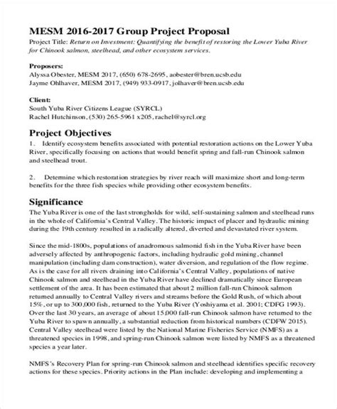 group proposal example