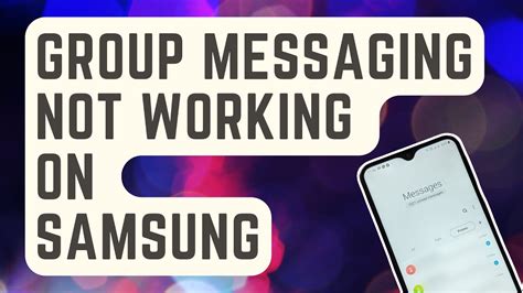 group texting not working on android