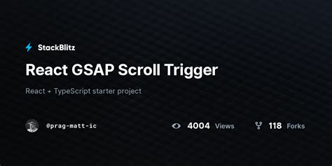 gsap react scrolltrigger examples