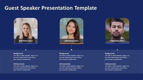 guest speaker introduction slide template