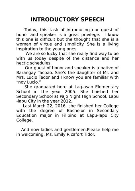 guest speaker introduction speech sample