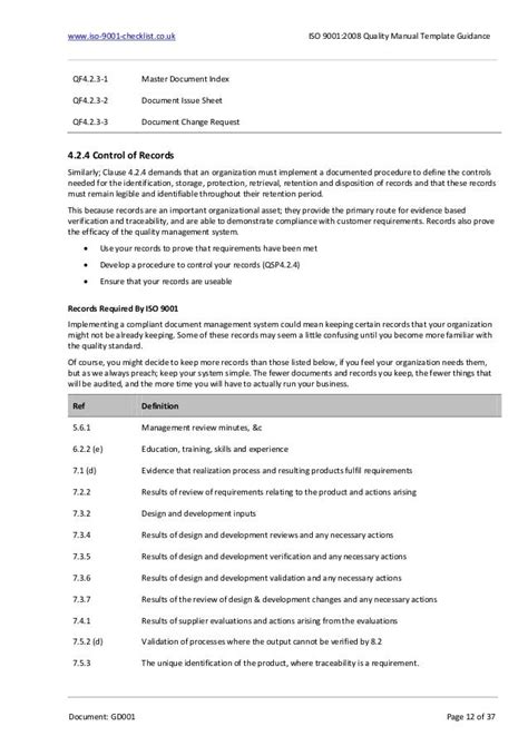 guidance document example