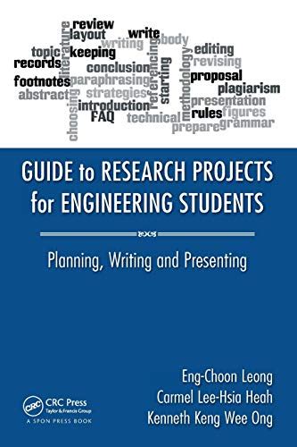guide to research projects for engineering students planning writing and presenting