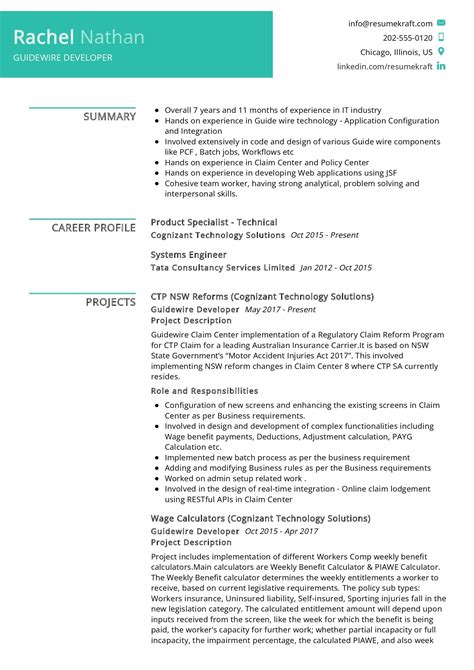 guidewire developer job description