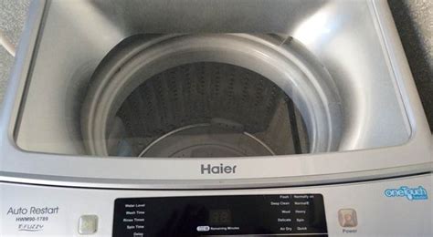 haier washing machine won't spin no error code